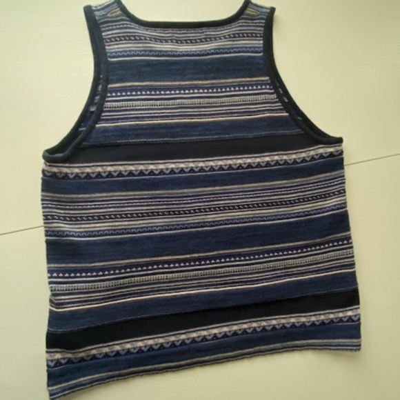 Lauren Ralph Lauren Striped Sleeveless Linen Blend Sweater Size XL - Picture 9 of 14